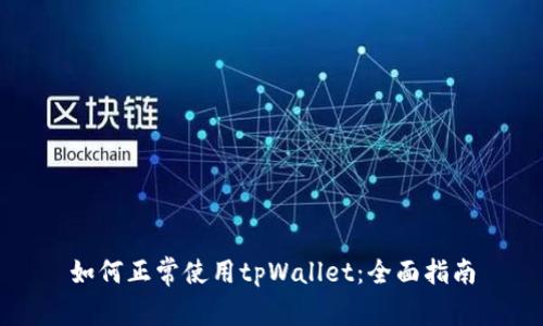 如何正常使用tpWallet：全面指南
